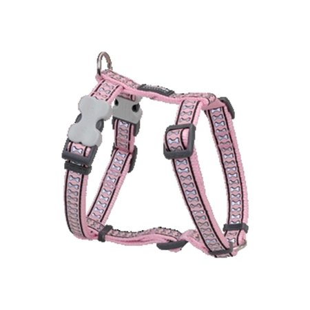 RED DINGO Dog Harness Reflective Pink, Small RE437251